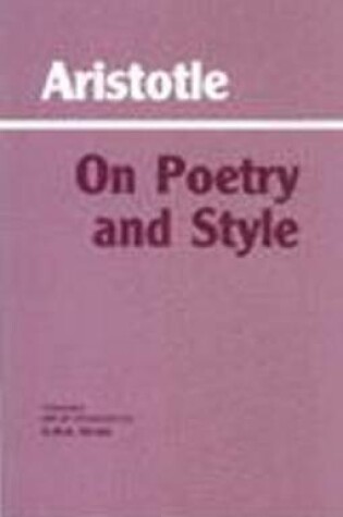 Cover of On Poetry and Style