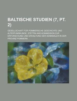 Book cover for Baltische Studien (7, PT. 2)