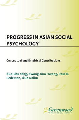 Book cover for Progress in Asian Social Psychology