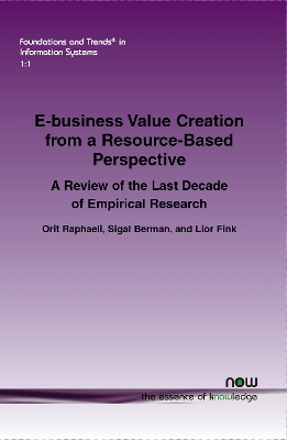 Book cover for E-business Value Creation from a Resource-Based Perspective