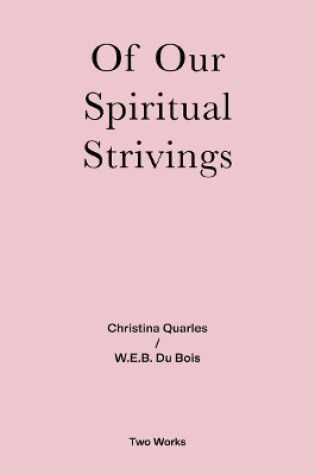 Cover of Of Our Spiritual Strivings