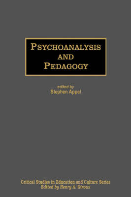 Cover of Psychoanalysis and Pedagogy