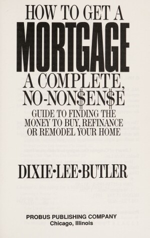 Book cover for How to Get a Mortgage