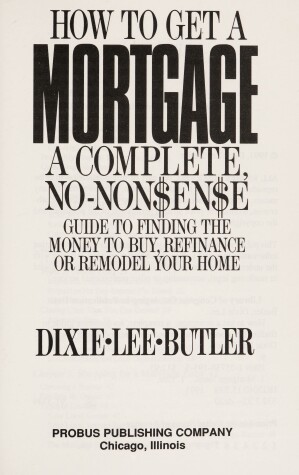 Cover of How to Get a Mortgage