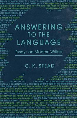 Book cover for Answering to the Language