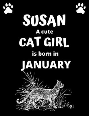 Book cover for SUSAN a cute cat girl is born in January