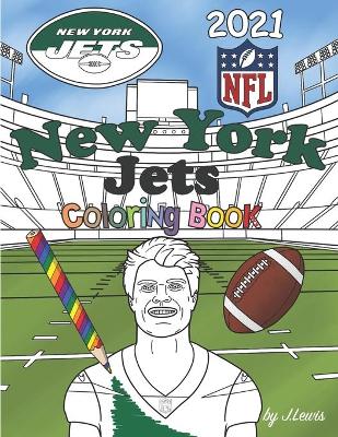 Book cover for New York Jets Coloring Book 2021