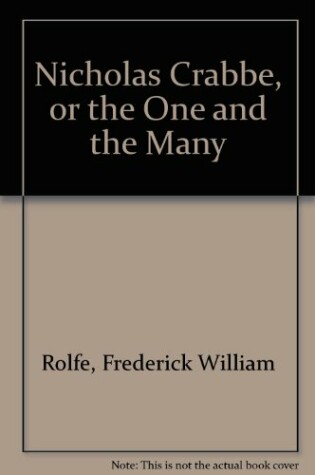 Cover of Nicholas Crabbe, or the One and the Many