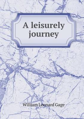 Book cover for A leisurely journey