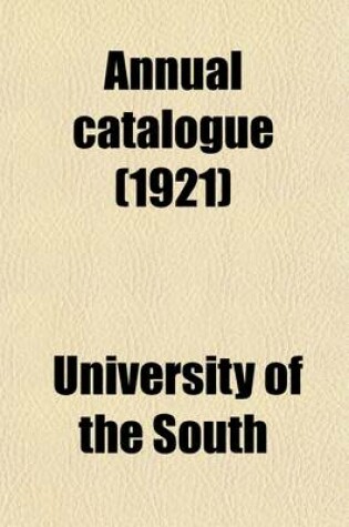 Cover of Annual Catalogue