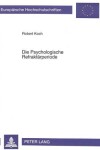 Book cover for Die Psychologische Refraktaerperiode