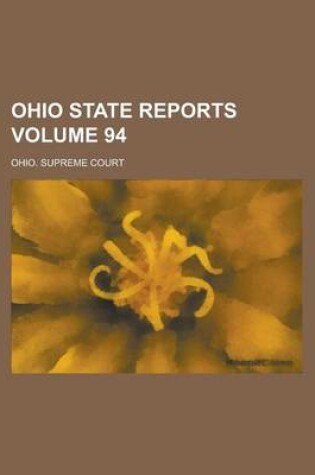 Cover of Ohio State Reports Volume 94