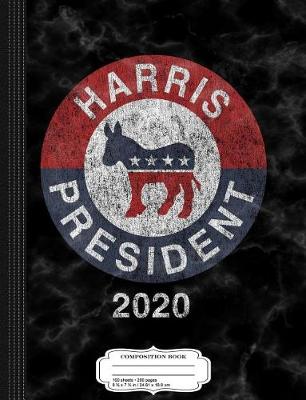 Book cover for Vintage Kamala Harris President 2020 Composition Notebook