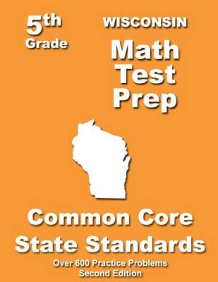 Book cover for Wisconsin 5th Grade Math Test Prep