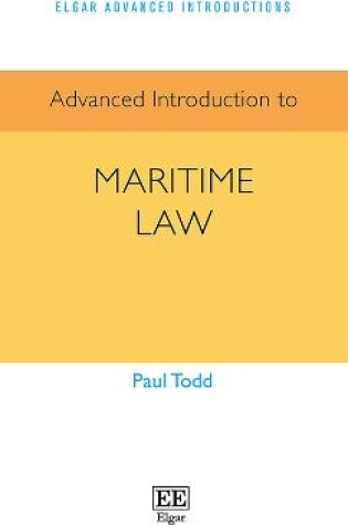 Cover of Advanced Introduction to Maritime Law