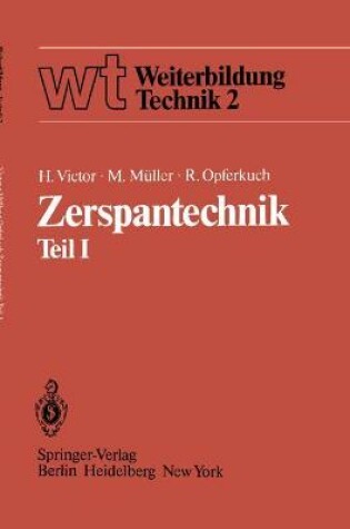 Cover of Zerspantechnik Teil I