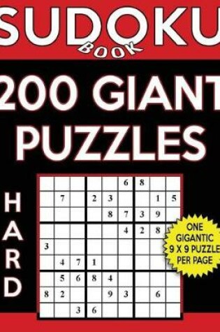 Cover of Sudoku Book 200 Hard Giant Puzzles