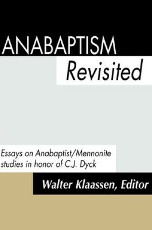 Cover of Anabaptism Revisted