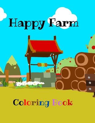 Book cover for Happy Farm Coloring Book