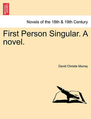 Book cover for First Person Singular. a Novel.