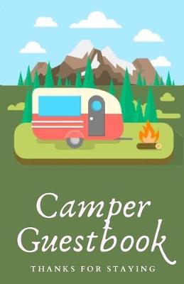 Book cover for Camper Guestbook Thanks For Staying