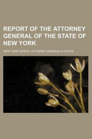 Cover of Report of the Attorney General of the State of New York