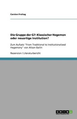 Book cover for Die Gruppe der G7