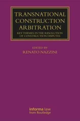 Cover of Transnational Construction Arbitration