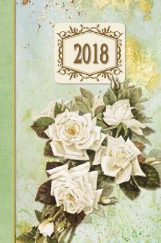 Cover of 2018 Diary Roses White Design