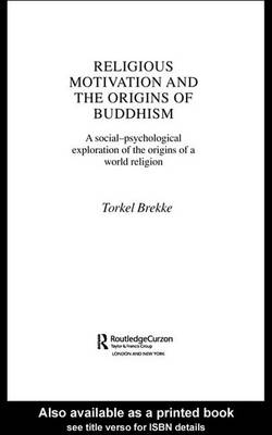 Cover of Religious Motivation and the Origins of Buddhism