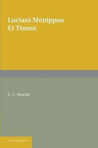 Cover of Menippus et Timon