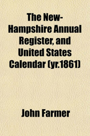 Cover of The New-Hampshire Annual Register, and United States Calendar (Yr.1861)