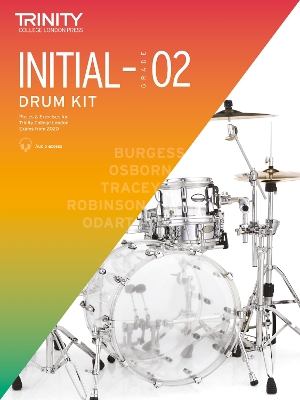 Book cover for Trinity College Drum Kit Initial-Grade 2