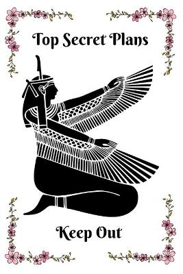 Book cover for Egyptian Goddess Ma'at Planner With Pink Border