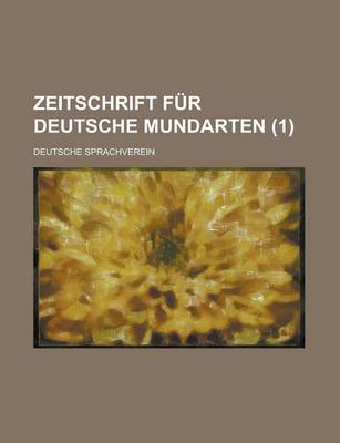 Book cover for Zeitschrift Fur Deutsche Mundarten (1 )