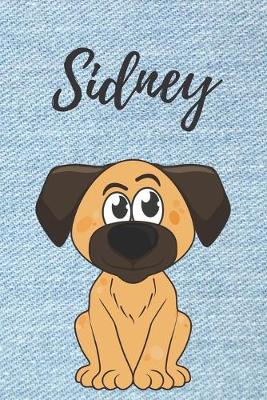 Book cover for personalisiertes Geschenke Notizbuch Hunde / Malbuch / Kritzelbuch / Tagebuch / Journal / DIN A5 / Geschenk Sidney