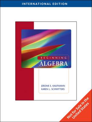 Book cover for Beginning Algebra