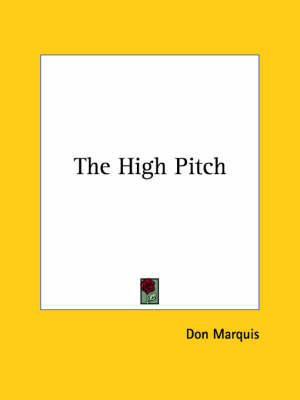 Book cover for The High Pitch