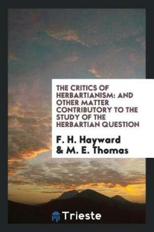 Cover of The Critics of Herbartianism