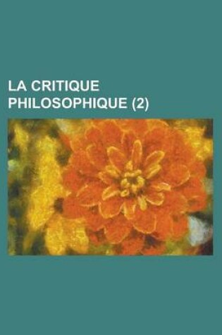 Cover of La Critique Philosophique (2)