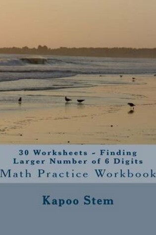 Cover of 30 Worksheets - Finding Larger Number of 6 Digits