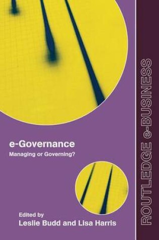 Cover of E-Governance