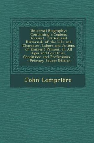 Cover of Universal Biography