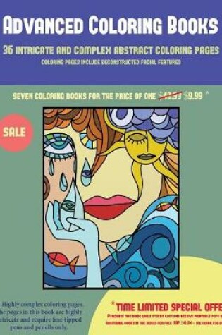 Cover of Advanced Coloring Books (36 intricate and complex abstract coloring pages)