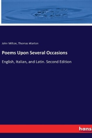 Cover of Poems Upon Several Occasions