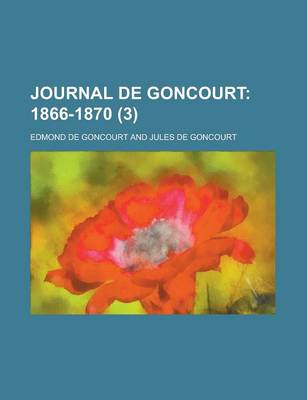 Book cover for Journal de Goncourt (3)