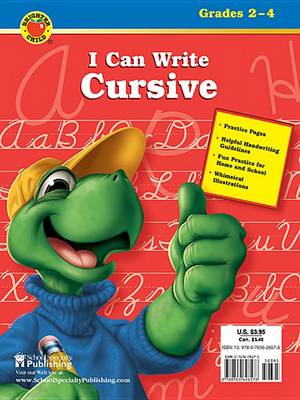 Book cover for I Can Write Cursive, Grades 2 - 4