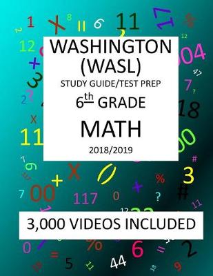 Book cover for 6th Grade WASHINGTON WASL, MATH, Test Prep