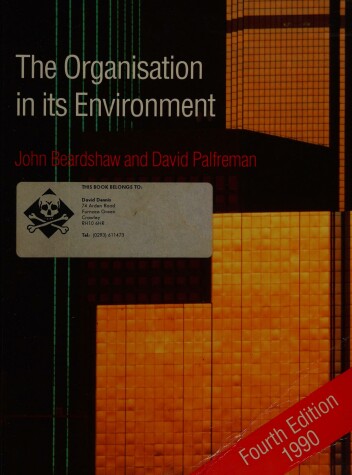 Cover of Organization in Its Environment