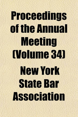 Book cover for Proceedings of the Annual Meeting Volume 34